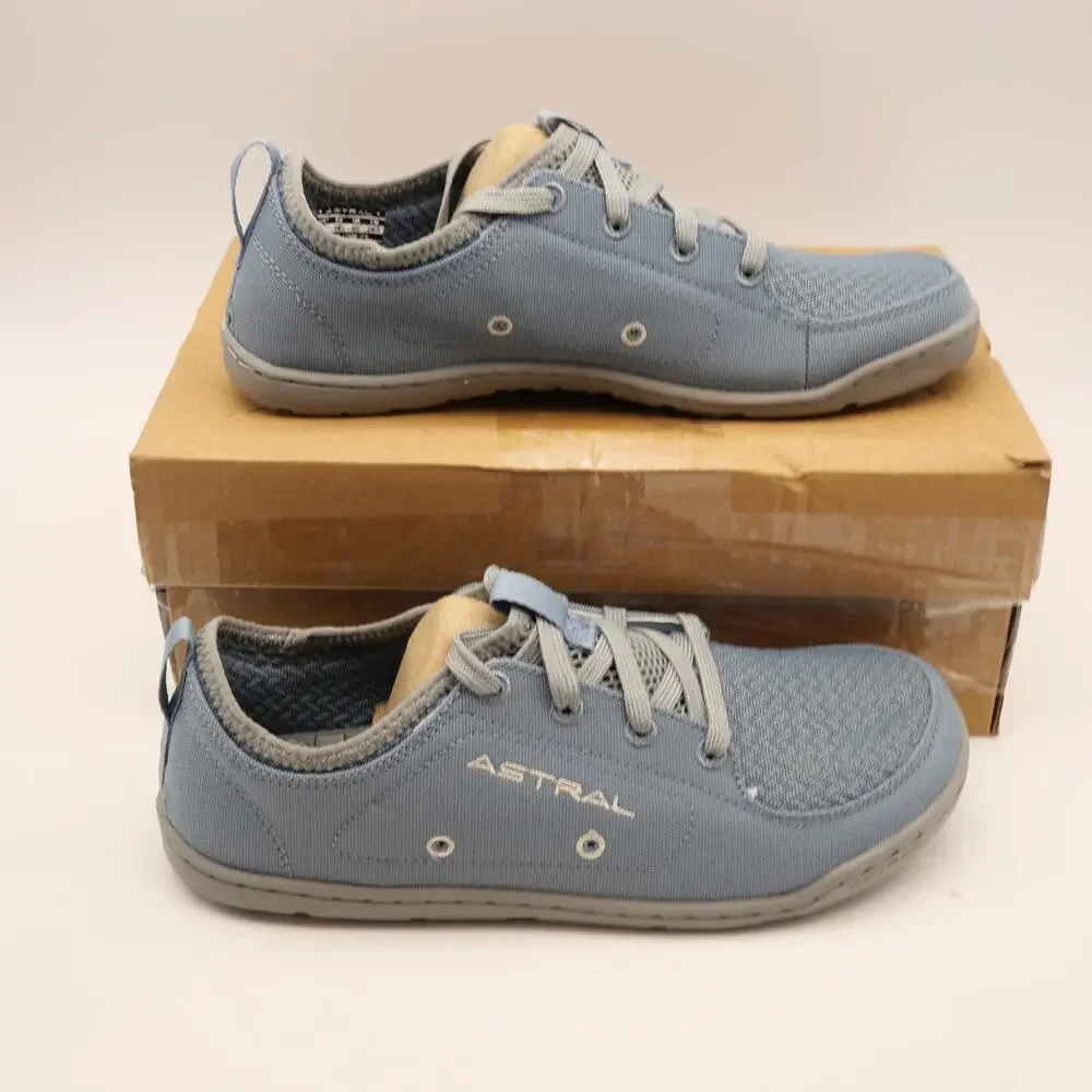 Astral Loyak Women's 7 Minimalist Water Shoes Shadow Blue 2 Sets of Laces NEW